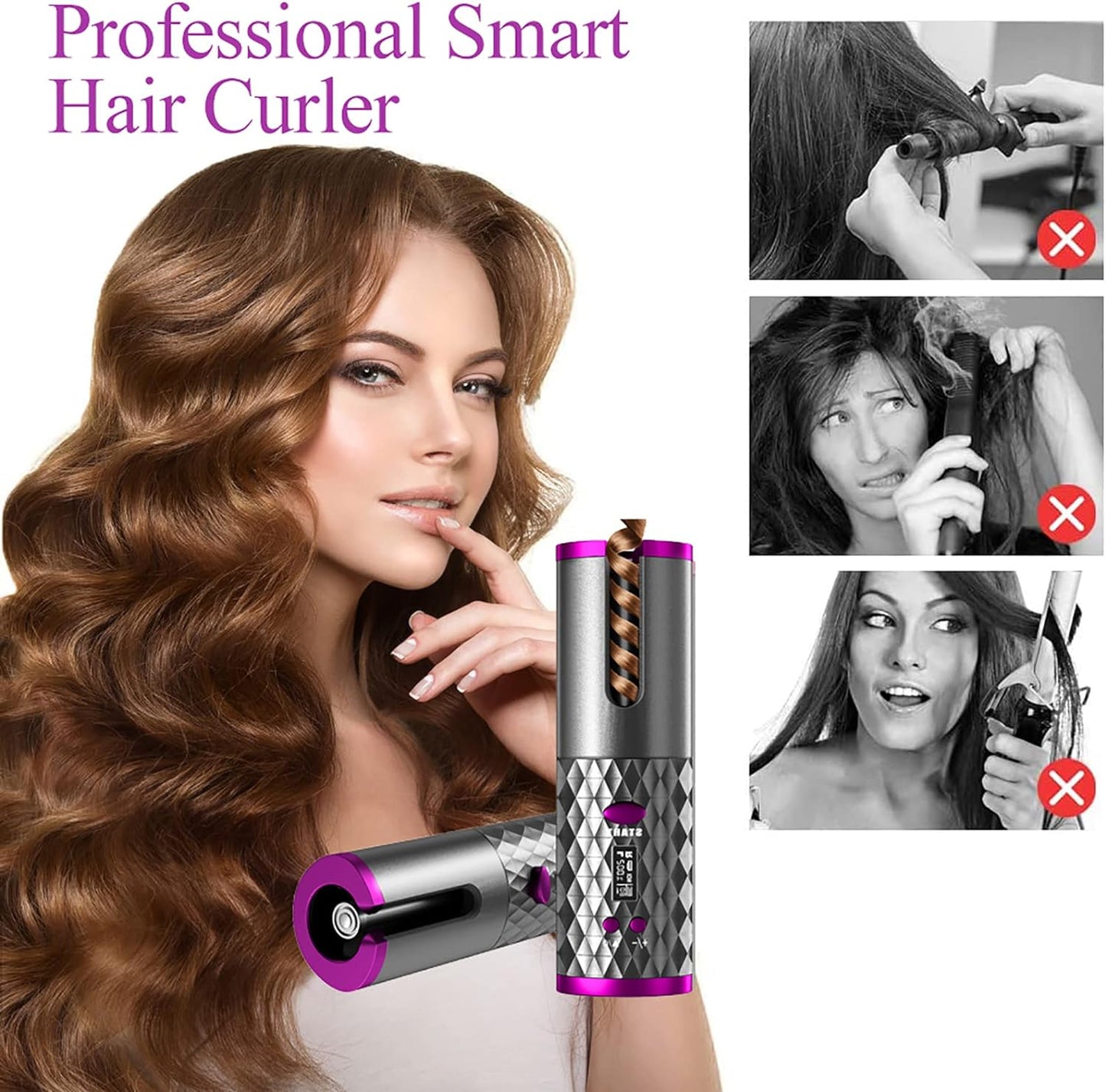 Rizador Cabello Automático Inalámbrico - Hair Curl ®